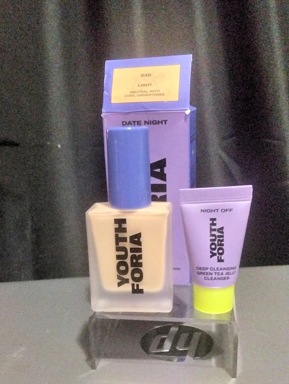 Youth Foria Date Night Foundation #230 & Mini Jelly Cleanser
